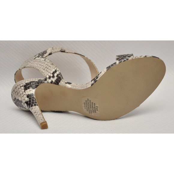 Nine West Faux Python Snake Leather High Heel Sandal Pump Multi 6.5/8.5 New - Picture 8 of 8